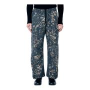 Diesel Camo Print Bomullsbyxor med Dragkedja Multicolor, Herr