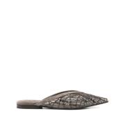 Brunello Cucinelli Ballet Flats Shoes Gray, Dam