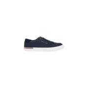 Tommy Hilfiger Casual Sneakers Kollektion i Bomullsblandning Blue, Her...