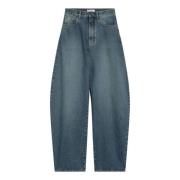 Alaïa Boyfriend Jeans Blue, Dam