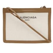 Balenciaga Vintage Pre-owned Canvas balenciaga-vskor Beige, Dam