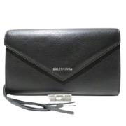 Balenciaga Vintage Pre-owned Laeder plnbcker Black, Dam