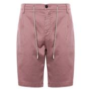 Eleventy Mauve Bermuda Dragsko Shorts Purple, Herr