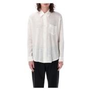 Our Legacy Off White Sheer Coco Skjorta White, Herr