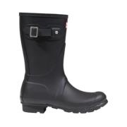 Hunter Polyester Ankelboot Black, Dam