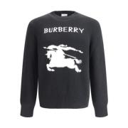 Burberry Equestrian Knight Logo Sweater Black, Herr