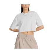 New Balance Oversized Logo Jersey T-Shirt White, Dam