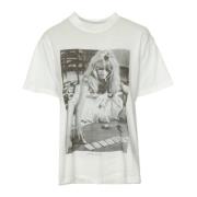 Anine Bing T-shirt med Brigitte Bardot-print White, Dam