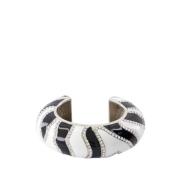 Jacquemus Svart Metall Zebra Armband - handled Black, Dam