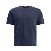 Herno Ribbad T-shirt i bomull med rund hals Blue, Herr