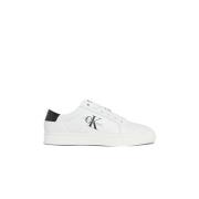 Calvin Klein Lädersneakers - Multifärgad modell White, Herr