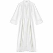 Isabel Marant Étoile Bohemisk Broderad Maxiklänning White, Dam