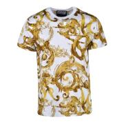 Versace Jeans Couture Bomull T-shirt med Stiligt Design Multicolor, He...