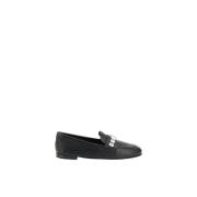 Casadei Loafers med glittrande dekorationer och blockklack Black, Dam