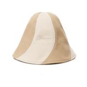 Jacquemus Beige Bomull Broderad Logotyp Hatt Beige, Dam