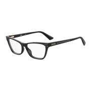 Moschino Svarta Acetatglasögon för kvinnor Black, Dam