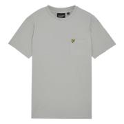 Lyle & Scott SS T-shirts Plain Pique Ficka T-shirt Gray, Herr