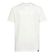 Boggi Milano Bomull Jersey T-shirt White, Herr