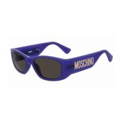 Moschino Lila Acetat Solglasögon Purple, Dam