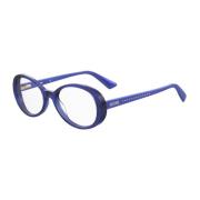 Moschino Blå Acetatramglasögon Kvinnor Blue, Dam