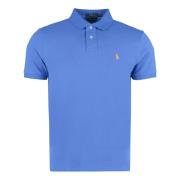 Polo Ralph Lauren Bomullspolotröja med Sidslitsar Blue, Herr