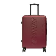 K-Way Medium Trolley Resväskor Red, Unisex