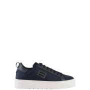 Antony Morato Metallisk Bold Nylon Sneakers i Blå Blue, Herr