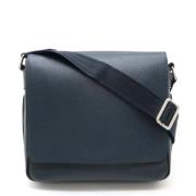 Louis Vuitton Vintage Pre-owned Laeder crossbodyvskor Blue, Herr