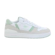 Lacoste Grön Dam T-Clip Sko Set White, Dam