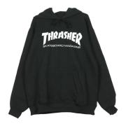 Thrasher Svart/Vit Huvtröja Black, Herr