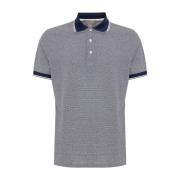 Canali Blå Polo Tröja med korta ärmar Blue, Herr