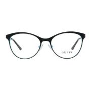 Guess Stiliga metallram UV-skyddsglasögon Black, Unisex