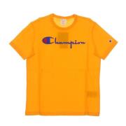 Champion Ljus Orange Crewneck Tee Orange, Herr