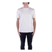 Emporio Armani Vit Logo Front T-shirts och Polos White, Herr