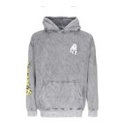 Ripndip Kol Mineral Tvätt Hoodie med X-nerm Print Gray, Herr