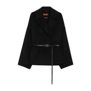 Max Mara Studio Stilig Ullrock Black, Dam