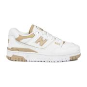 New Balance Vita Läderlogotyp Sneakers White, Dam