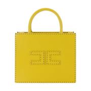 Elisabetta Franchi Pulver Lurex Bland Mini Klänning Yellow, Dam