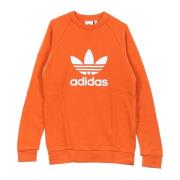 Adidas Orange Crewneck Sweatshirt för Män Orange, Herr