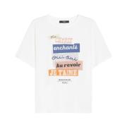 Max Mara Vit Bomull T-shirt Cabina Stil White, Dam