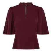 Co'Couture AdnaCC Bordeaux Blus 35812 Red, Dam