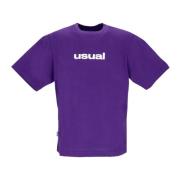 Usual Lokal Tee Lila Herr T-shirt Purple, Herr