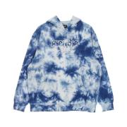 Ripndip Blå Acid Wash Hoodie med Känguruficka Blue, Herr