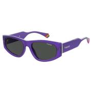 Polaroid Lila Plast Solglasögon Purple, Unisex