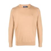 Ralph Lauren Tröja med broderad logotyp Beige, Herr