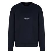 Giorgio Armani Mörkblå Sweatshirt Blue, Herr