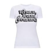 Versace Jeans Couture T-shirt med logotyp White, Dam