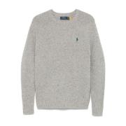 Ralph Lauren Rundhalsstickat Gray, Herr