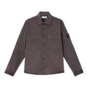 Stone Island Grå jacka med fickor Gray, Herr