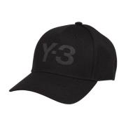 Y-3 Broderad Logotyp Skärmkeps Black, Herr